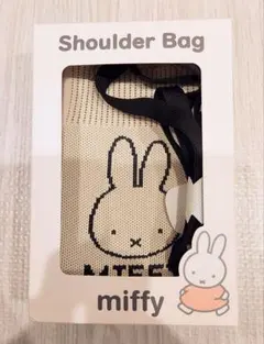 【新品未使用】ミッフィー　ニットショルダー バッグ　miffyのサムネイル