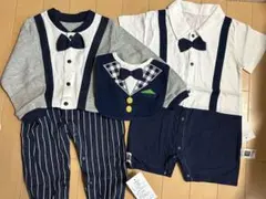 出産祝い 男の子 新品 ロンパース 80サイズ カバーオール