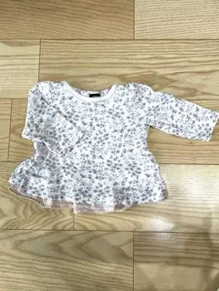 petit main 花柄長袖トップス 80