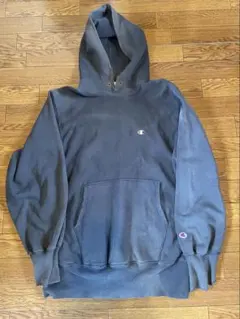 Champion リバースウィーブ ネイビー　チャンピオン　90s 刺繍タグ