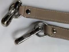 ベージュ レザー ショルダーストラップ　 コーチショルダーベルト