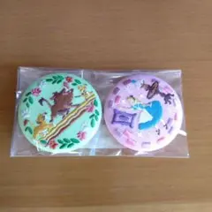 ディズニー 刺繍缶バッジ アリス ライオンキング