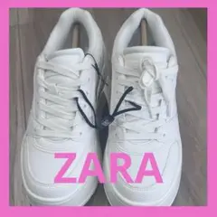 《新品未使用》ZARA プラットフォームスニーカー 24センチ
