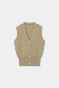 【louren新品タグ付き】Vネック ニットベスト 完売色ベージュ 2026年最新】louren ネック：Vネック レディース ニットベストの人気