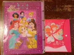 ディズニープリンセス クリアファイル & ノート