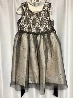 黒とベージュのドレス　140cm 発表会　フォーマル