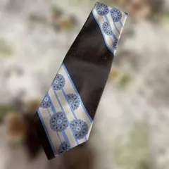 花柄 ブラウン ネクタイ