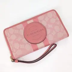 COACH CW778 レザー 長財布 ピンク - メルカリ