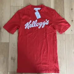 H&M 新品未使用Kellogg's 赤 Tシャツ Mサイズ