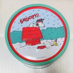 ● カルディ スヌーピー ビッグラウンドティン 限定缶のサムネイル