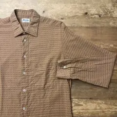 70s unknown vintage イタリア製 長袖シャツ コットン