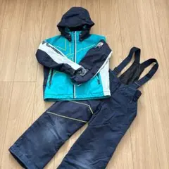 MIZUNO　ミズノ 130 スキーウェア　上下セット　水色×紺×白