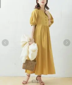 アーバンリサーチロッソ　定価1.3万 web限定 ボリュームスリーブワンピース