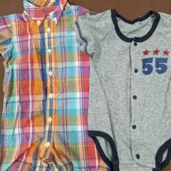 2枚セット　半袖　夏服　ベビー服　ラルフローレン ベルメゾン　ロンパース 70
