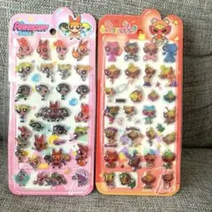 ヒスミニ、パワパフ硬いシール2枚セット