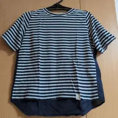 Sunny Clouds ストライプ 半袖Tシャツ