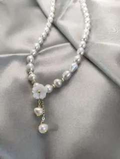 パール　ネックレス　淡水真珠
