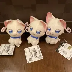 わんだふるぷりきゅあ！コロっとまんまるプリフェイスぬいぐるみ　猫屋敷ユキ 3体