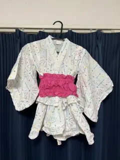 白色　セパレート　浴衣 90cm