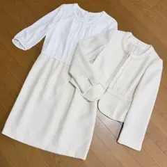 persodea white label ツイードセットアップ　ペプラム入学式