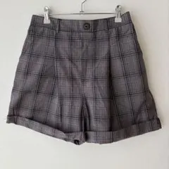 美品 レア ショートパンツ パンツ ショートパンツ チェック グレー ピンク