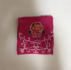 ANNA SUI タオルポーチ ピンク ローズ柄のサムネイル