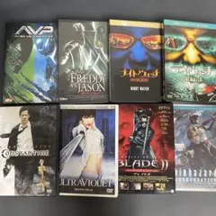 ホラーアクション映画など セル版DVD 8作品セット (ケース無し)