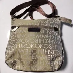 HIROKO KOSHINO ショルダーバッグ ベージュ