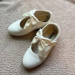 ホワイトリボン付きドレスシューズ