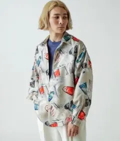 Lui's シルクシャツ 総柄シャツ 柄シャツのサムネイル
