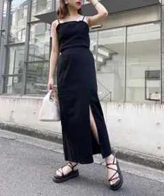 【Chico】ワンピース バック細リボンマルチウェイキャミワンピース