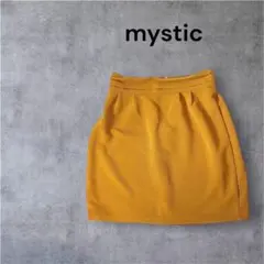 mystic スカート 台形 ミニ マスタード 黄 イエロー レディース
