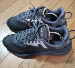 DIESEL グレー ✕ブラック　スニーカー27cm