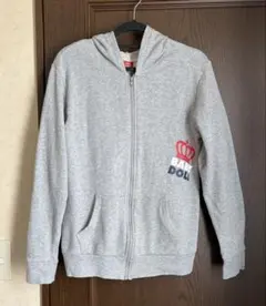 BABYDOLL ベビードール ジップアップ グレー パーカー Mサイズ 160