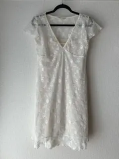 韓国風ワンピース 白