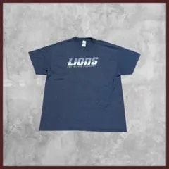 US古着 GILDAN ギルダン プリント Tシャツ半袖 ネイビー系 XLサイズのサムネイル