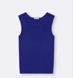 GU 紫色 ノースリーブ トップス L