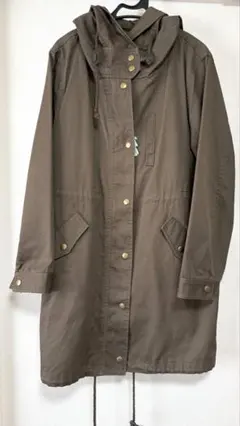 as know as フード付き　カーキー　モッズコート