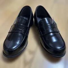 新品未使用☆コムサイズム　黒　ベーシック　ローファー22㎝