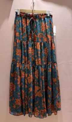【ROSE BUD】ローズバッド 花柄 ロングスカートfreeサイズのサムネイル