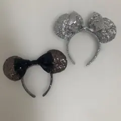 ミッキー耳カチューシャ 2個セット