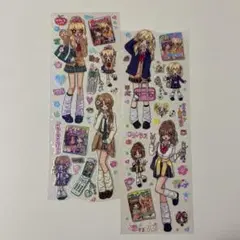 平成ギャル レトロ ホログラム仕様ステッカー 女子