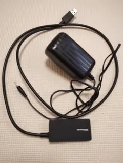 4ポートUSBハブと電源アダプター