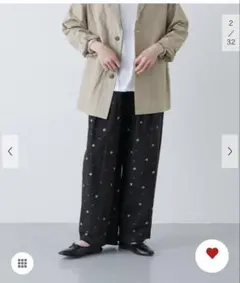 かぐれ　新品タグ付き　ツバメ刺繍イージーパンツ　アーバンリサーチ　ドアーズ