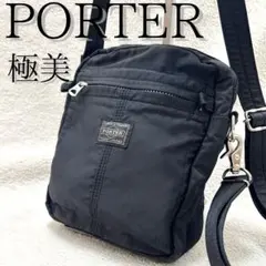 極美 PORTER MILE ポーター ショルダーバッグ 黒 現行モデル