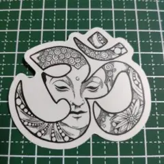 防水ステッカー【2枚目100円】ブッダ　お釈迦様　No.21805