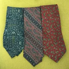 クリスチャンディオール他　ペイズリー柄　3本セット