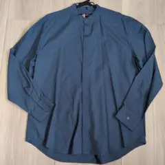 ナノ・ユニバース　バンドカラーシャツ