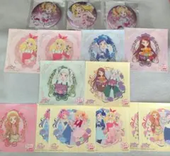 アイカツ！ BIGホロ缶バッジ＆アニメイトフェアステッカー まとめ ゆめ／いちご