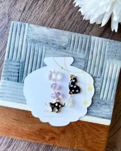 n29ブラックピアス イヤリング